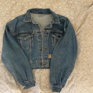 Vintage cropped jean jacket